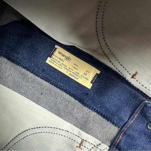 Vintage Deadstock Wrangler hard blue jeans - Picture 6 of 6